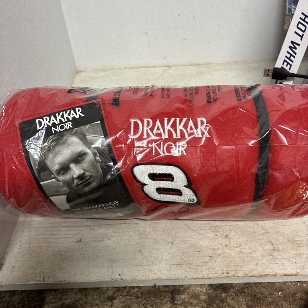 New Dale Earnhardt Jr. #8 Drakkar Noir Stadium Travel Fleece Blanket